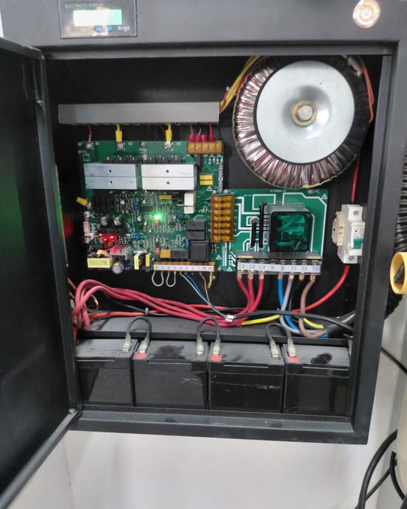 Aparato abierto con toma cerrada